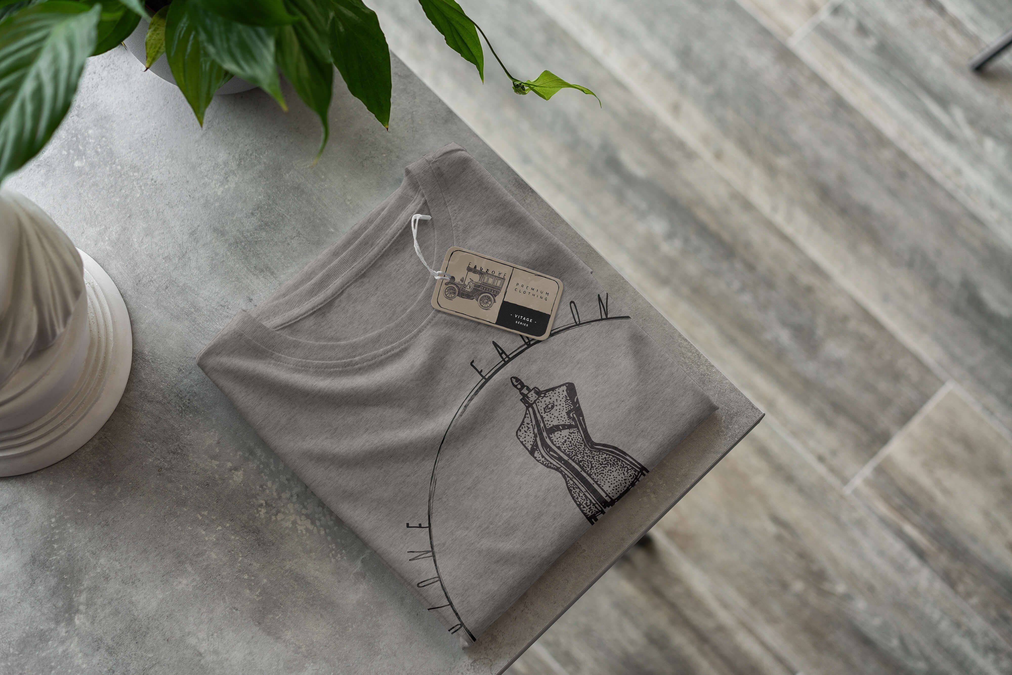 Vintage Kleiderform Sinus T-Shirt Ash Herren Art T-Shirt