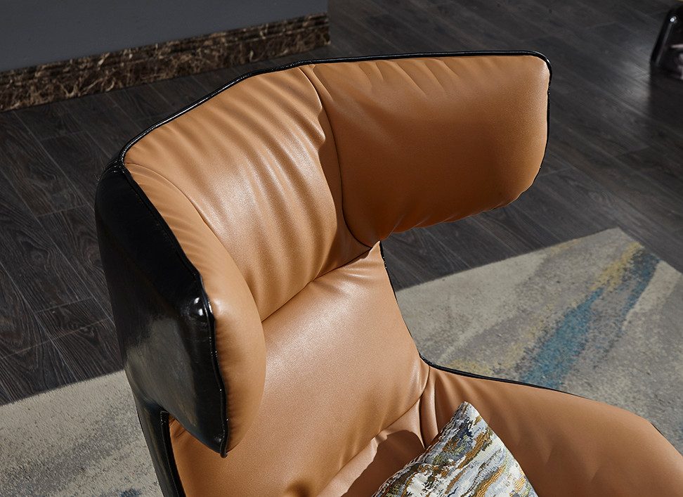 Xlmoebel Loungesessel Designer Ohrensessel mit elegantem Design und bequemen Polstern (Sessel), Hergestellt in Europa