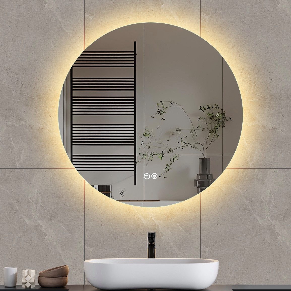 Gdood Badspiegel Badezimmerspiegel mit LED Beleuchtung günstig online kaufen