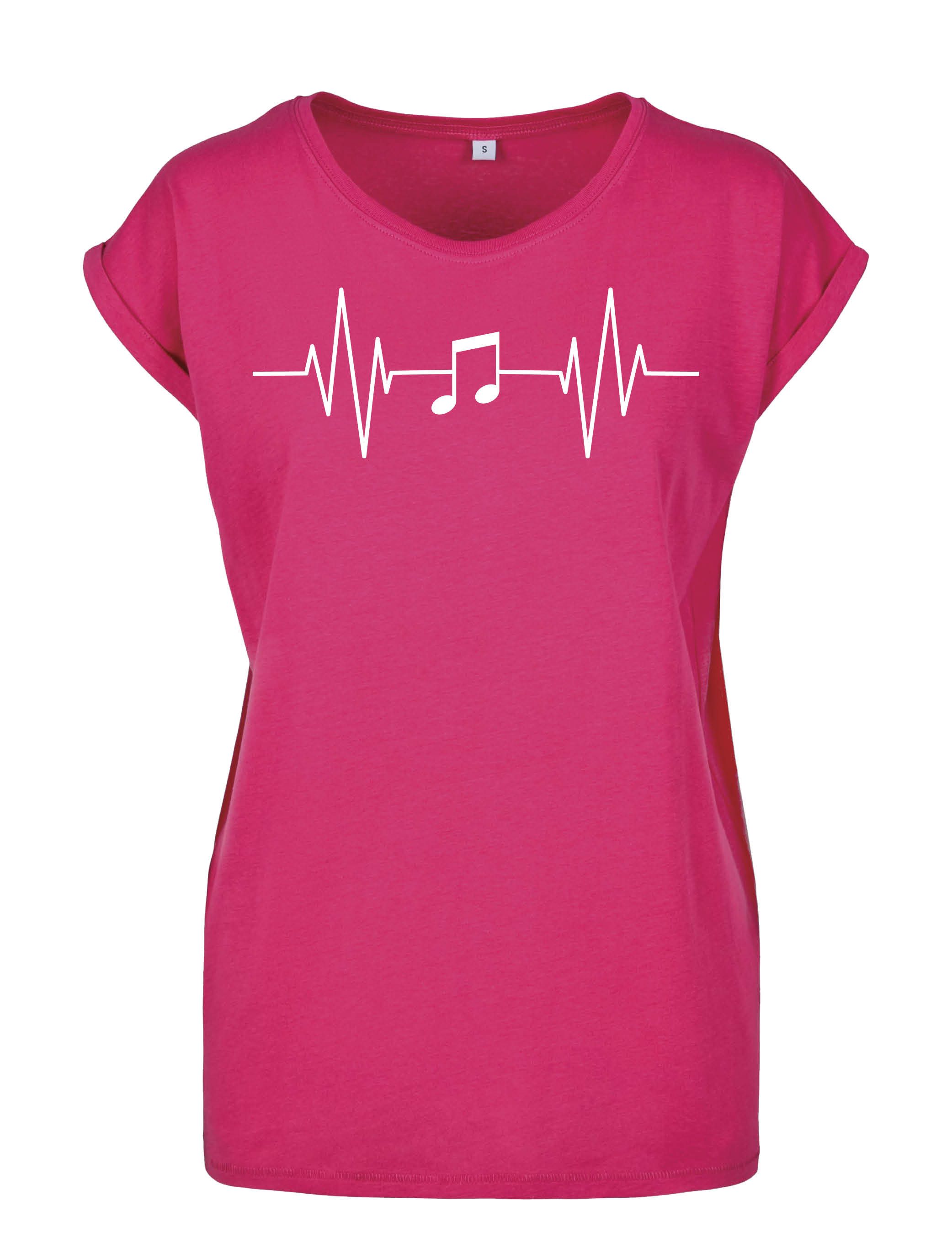 Youth Designz Print-Shirt "Heartbeat Music" Damen günstig online kaufen