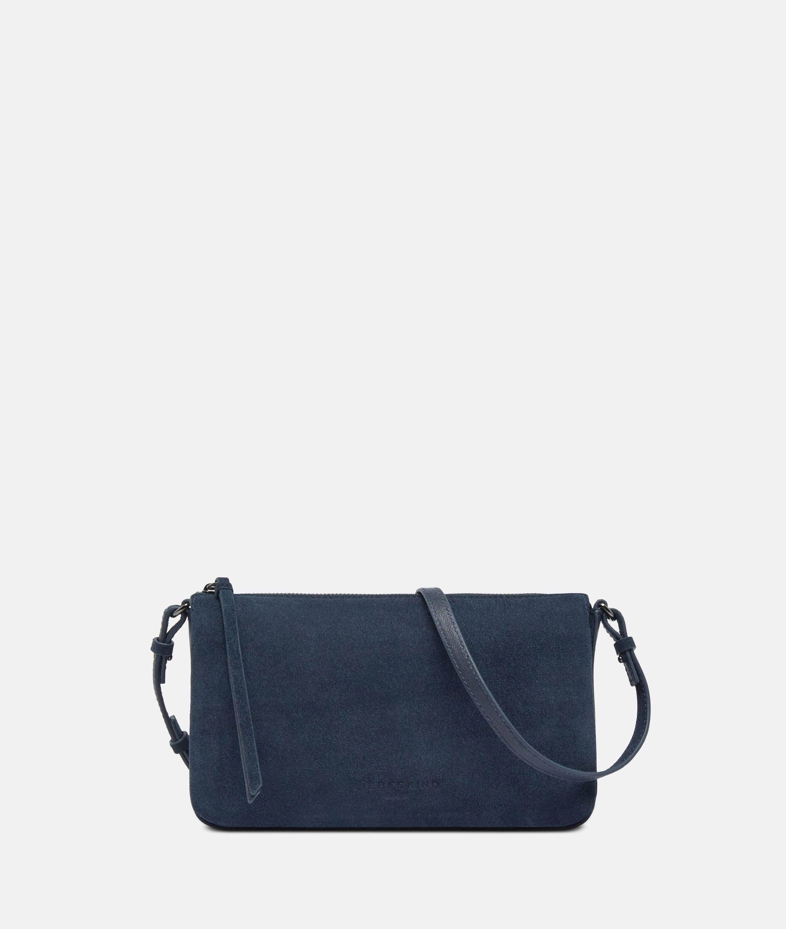 Liebeskind Berlin Umhängetasche Nina Crossbody S, Handliche Umhängetasche aus weichem Veloursleder