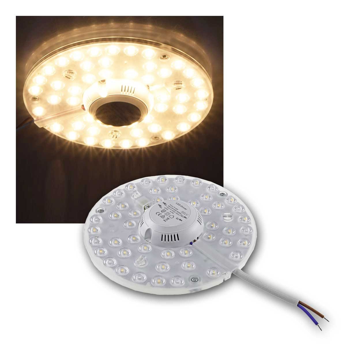 ChiliTec LED-Leuchtmittel LED Umrüstmodul "UM24ww" für Leuchten Ø180mm, warmweiß