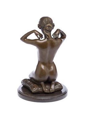Aubaho Skulptur Bronzefigur kniende Frau nach Paul Ponsard Bronze Skulptur 31cm Replik