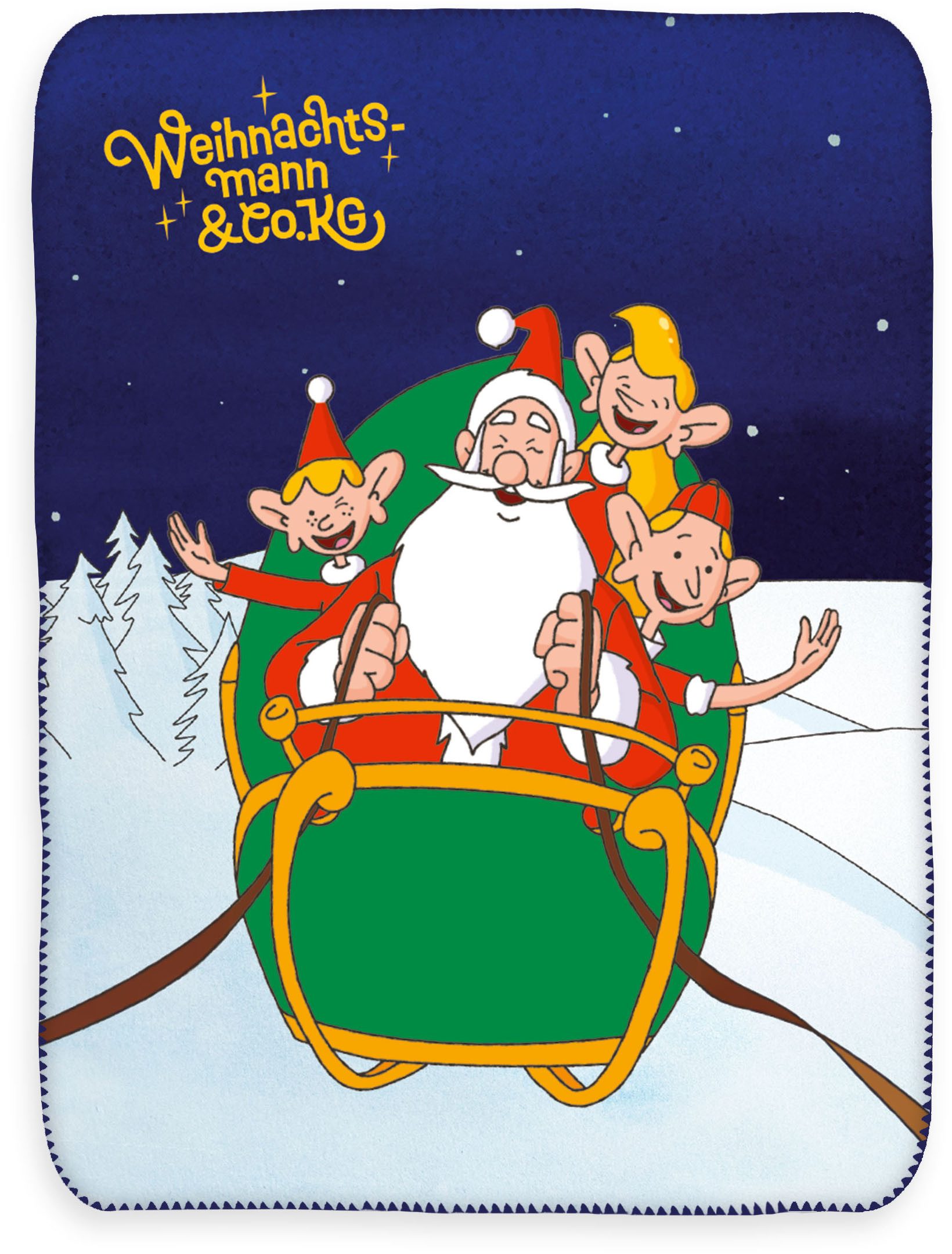 Wohndecke Weihnachtsmann & Co.KG S, Perfekt zum Kuscheln – zuhause und unterwegs