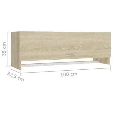 vidaXL Garderobenpaneel Kleiderschrank Sonoma-Eiche 100x32,5x35 cm Holzwerkstoff (1 St)