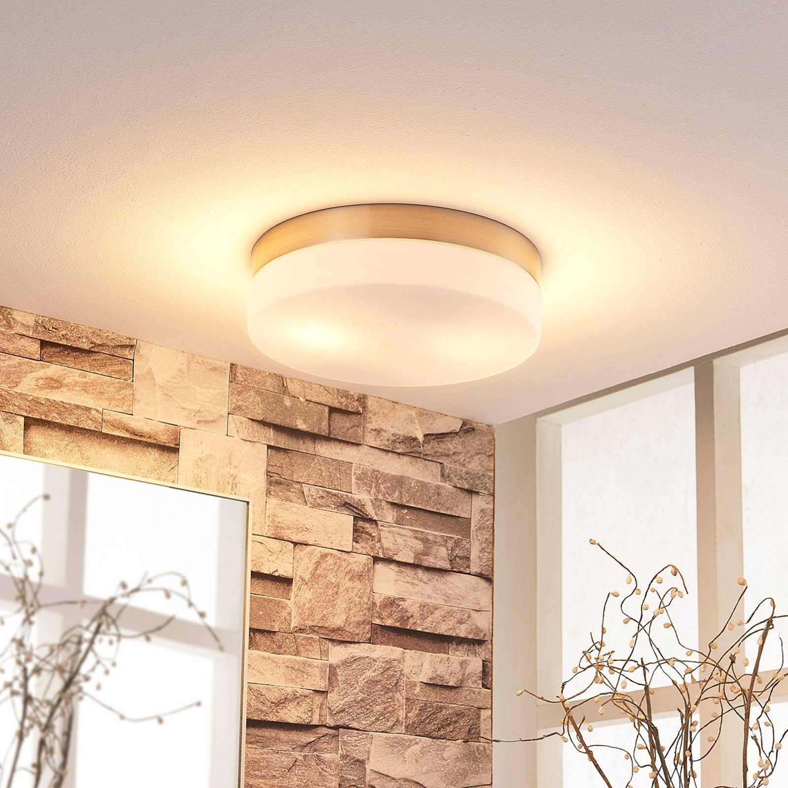 Lindby Deckenleuchten Amilia, Metall IP44, 2 x 15 W LED