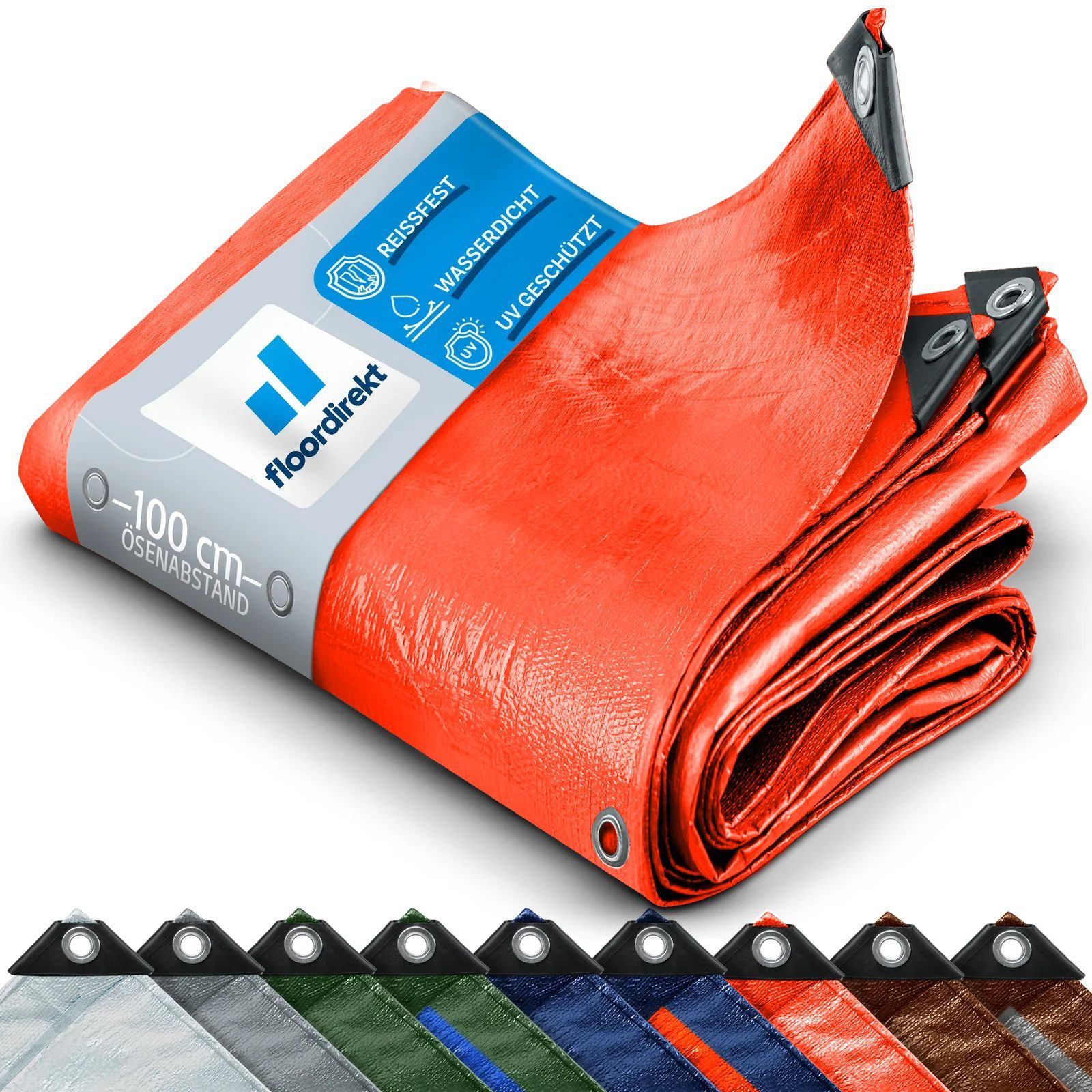 casa pura Schutzplane extra reißfest 140 g/m², Abdeckplane in mehreren Farben & Größen, Wasserdicht & Reißfest