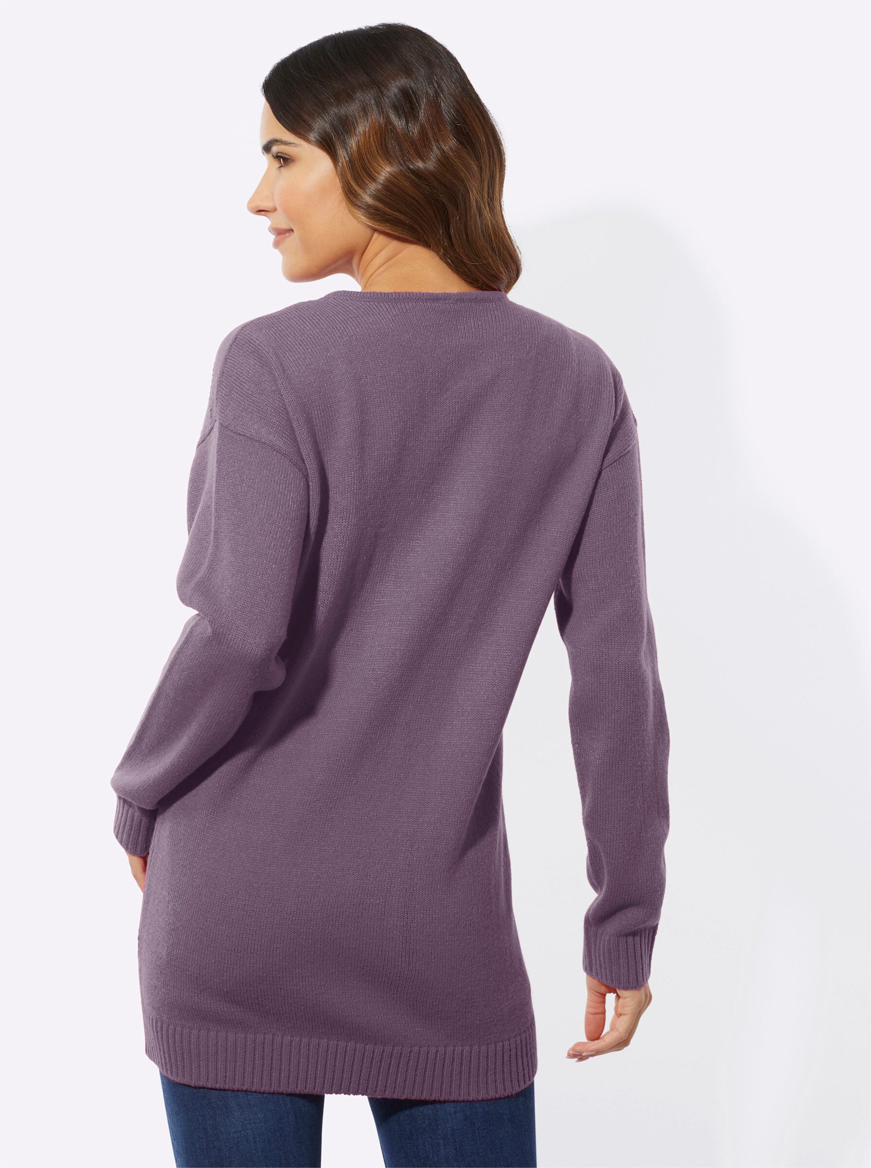 Sieh an! Strickpullover Longpullover günstig online kaufen