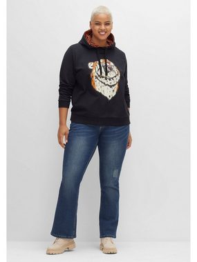 sheego by Joe Browns Kapuzensweatshirt Große Größen mit Animal-Frontdruck