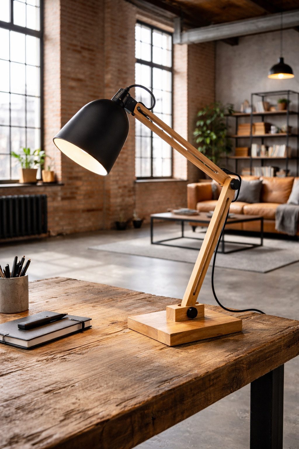 RL LIVE YOUR LIGHT Schreibtischleuchte – Biegsamer Schwanenhals, Modern, Drehbar Schreibtischlampe Flexibel