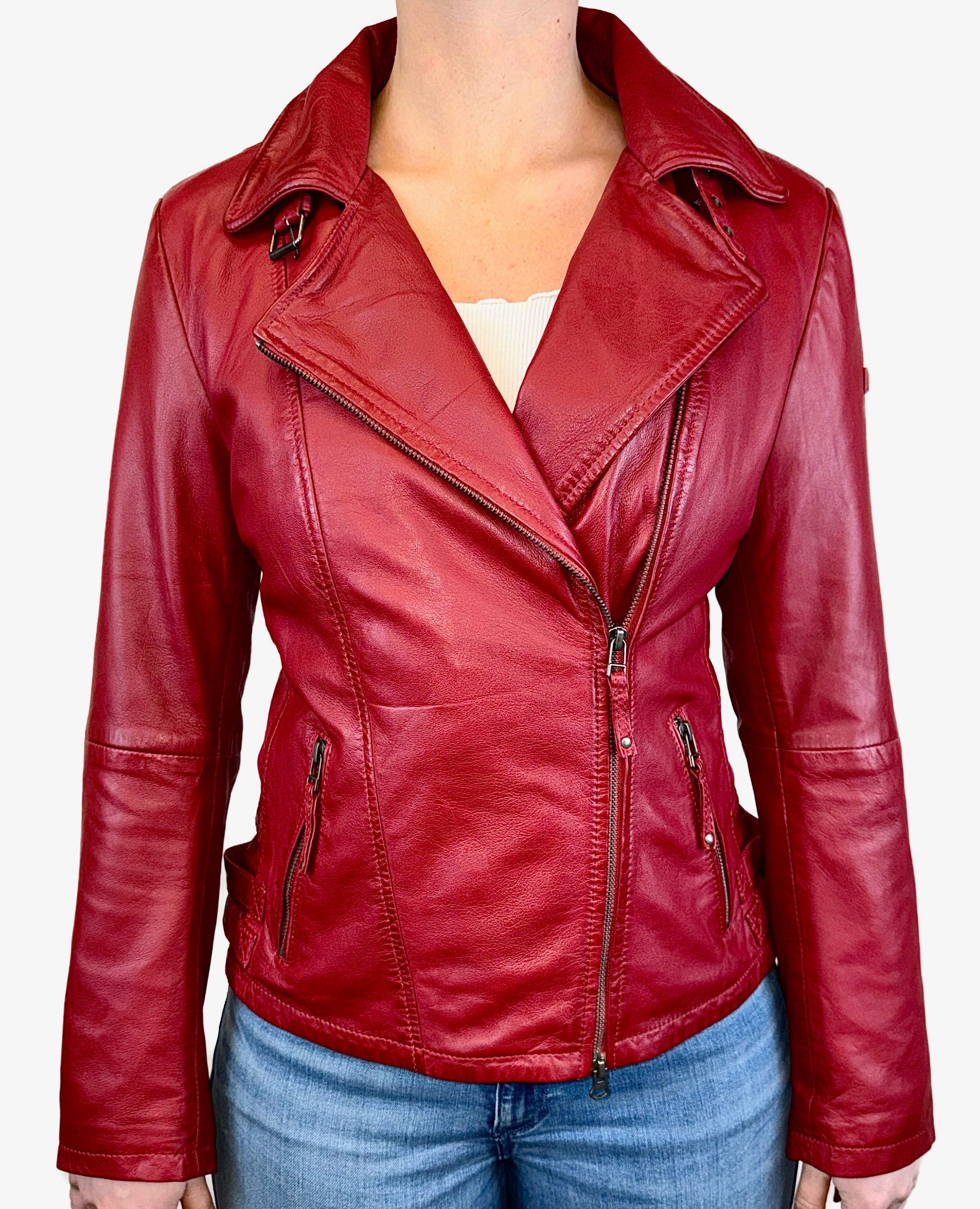 Cabrini Bikerjacke aus feinstem Lammnappa günstig online kaufen