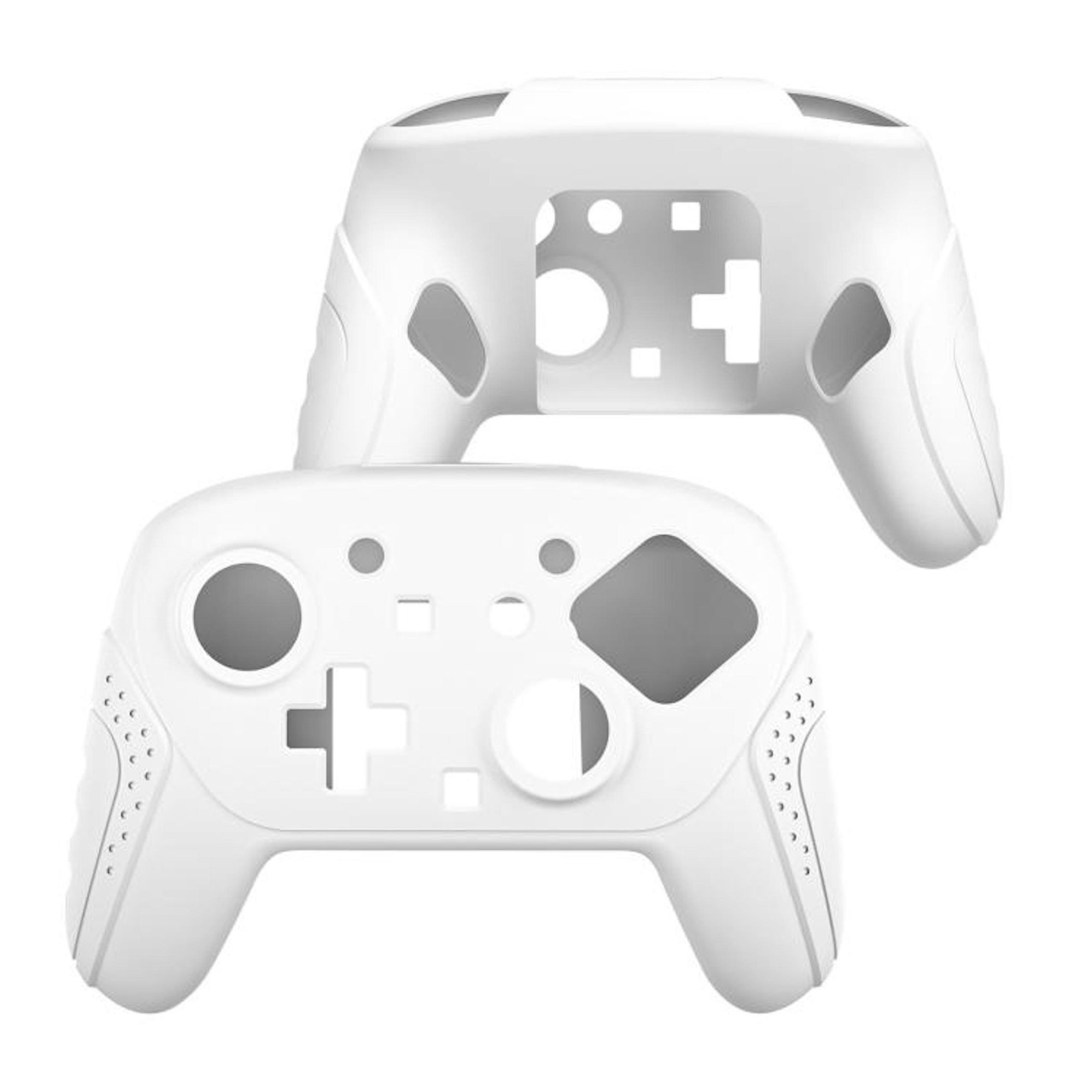 Wigento Handyhülle Für Nintendo Switch 2 Pro Controller Anti-Rutsch Silikonhülle Weiß, Rutschfest, Stoßdämpfend, Ergonomisch
