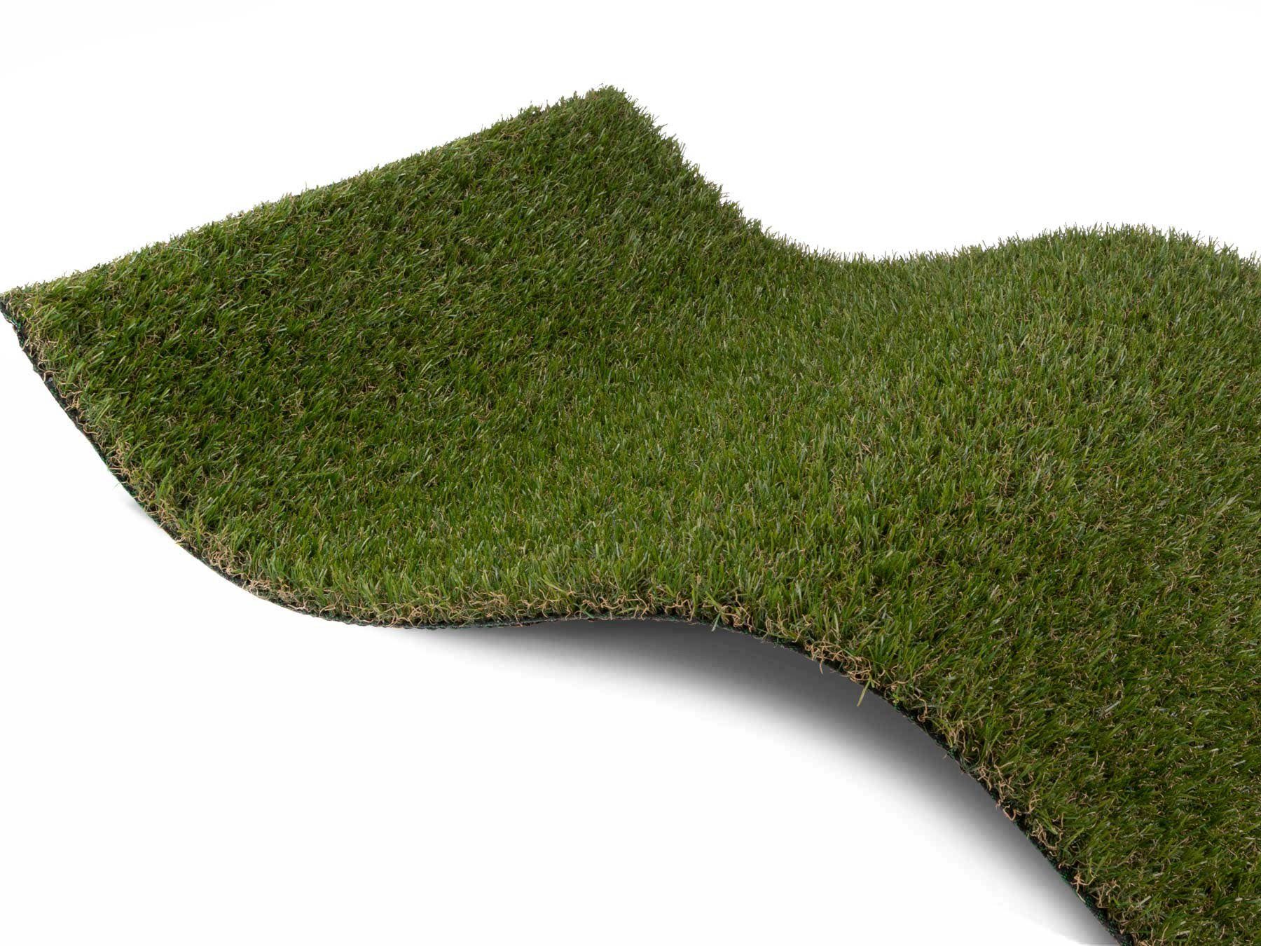 Primaflor-Ideen in Textil Kunstrasen FRANCIS, Gesamthöhe 22 mm, rechteckig, natürliche Optik, mit Drainagefunktion, für Balkon & Terrasse