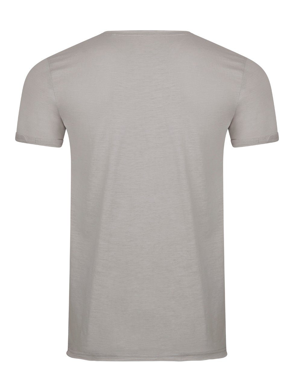 Shirt Basic mit riverso Regular Smoke Grey Tee Herren Shirt Baumwolle (1-tlg) T-Shirt Fit 100% aus RIVLenny Kurzarm Rundhalsausschnitt