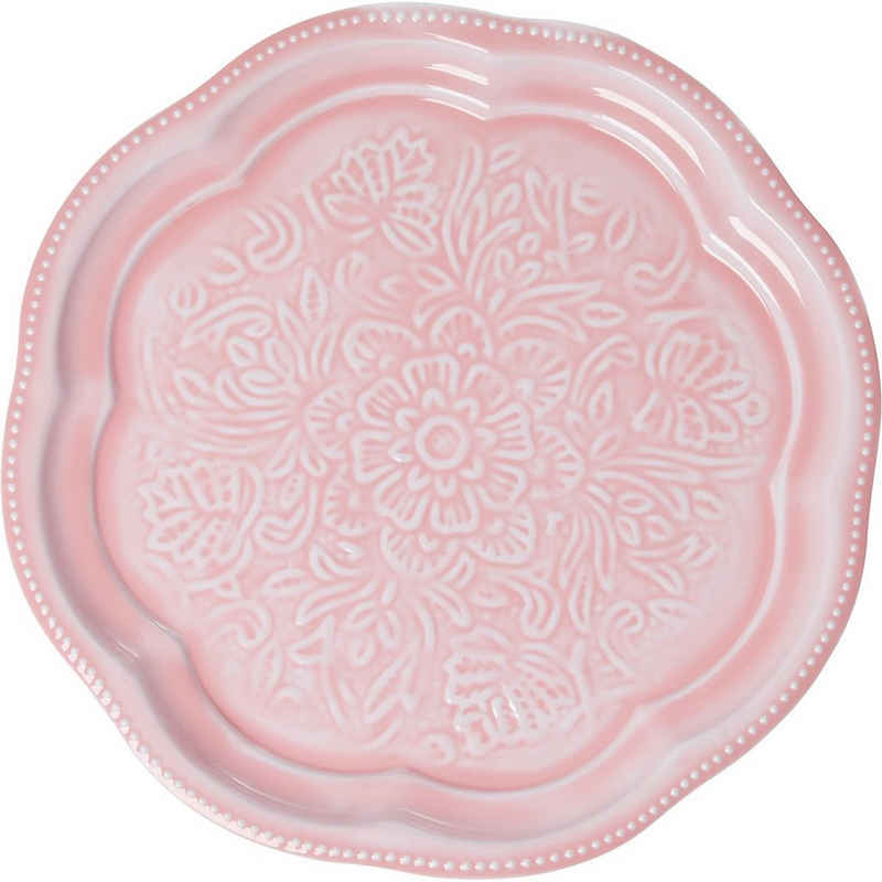 rice Tablett »Metall-Tablett "Flamingo Pink", Ø31cm«