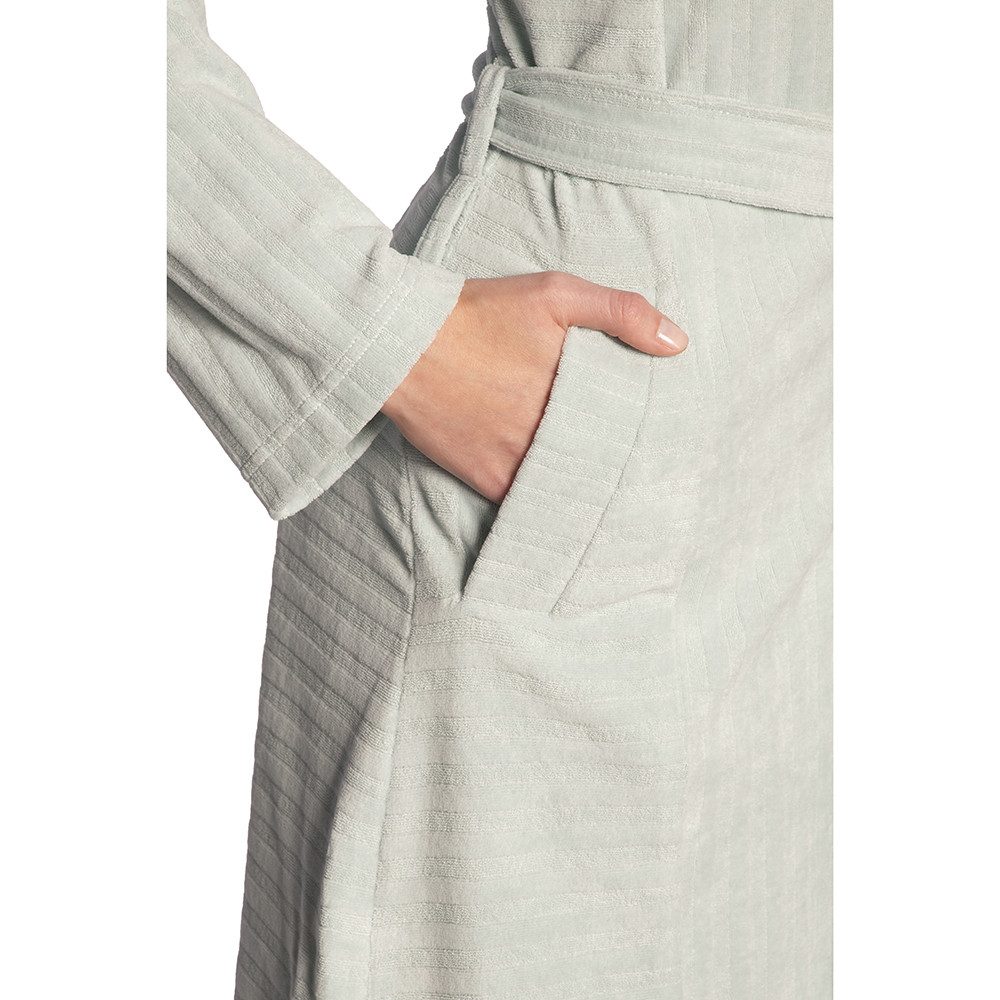 Vossen Damenbademantel Damen Nikki Morgenmantel Kapuze, Midi, Baumwollmischung, Kapuze, Gürtel, Modisches Design