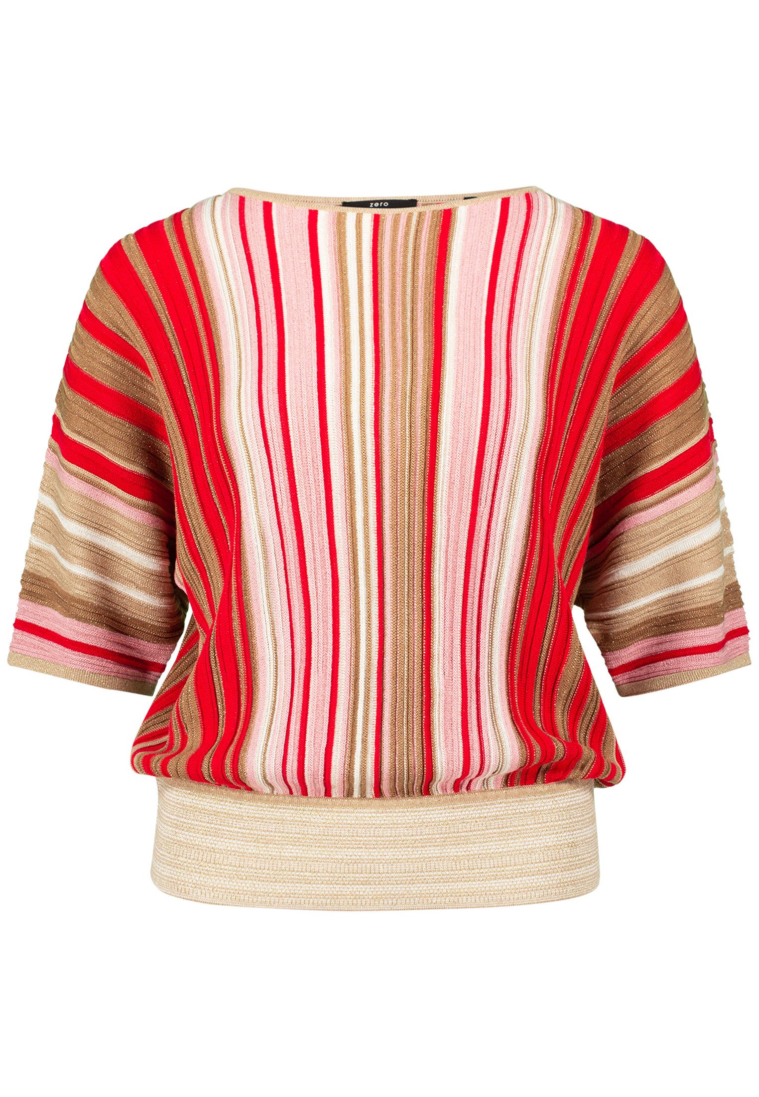 Zero Strickpullover zero Oversized-Pullover gestreift (1-tlg) günstig online kaufen