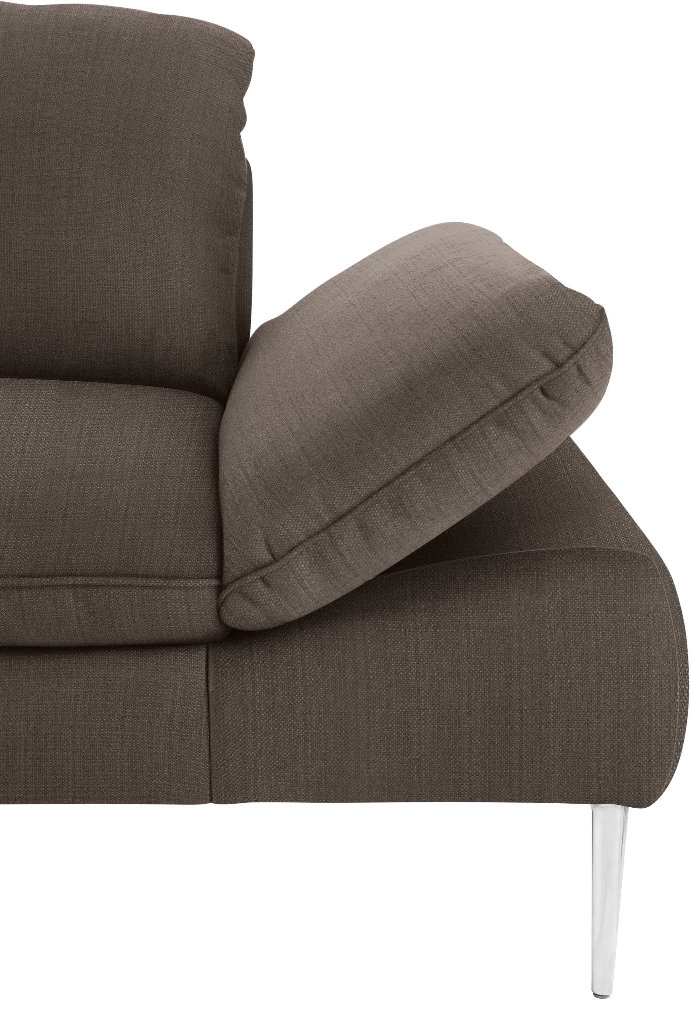 glänzend, Sitztiefenverstellung, enjoy&MORE, mit Füße W.SCHILLIG Chrom 232 2,5-Sitzer Breite cm