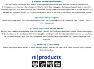 rs-products Staubsaugerbeutel, passend für ROWENTA Power Space RO2366EA, 5 St., wählen Sie zwischen 5 Stk., 10 Stk., 20 Stk., 30 Stk., 50 Stk. und 100 Stk. - ab 9,90 € - kostenloser Versand!