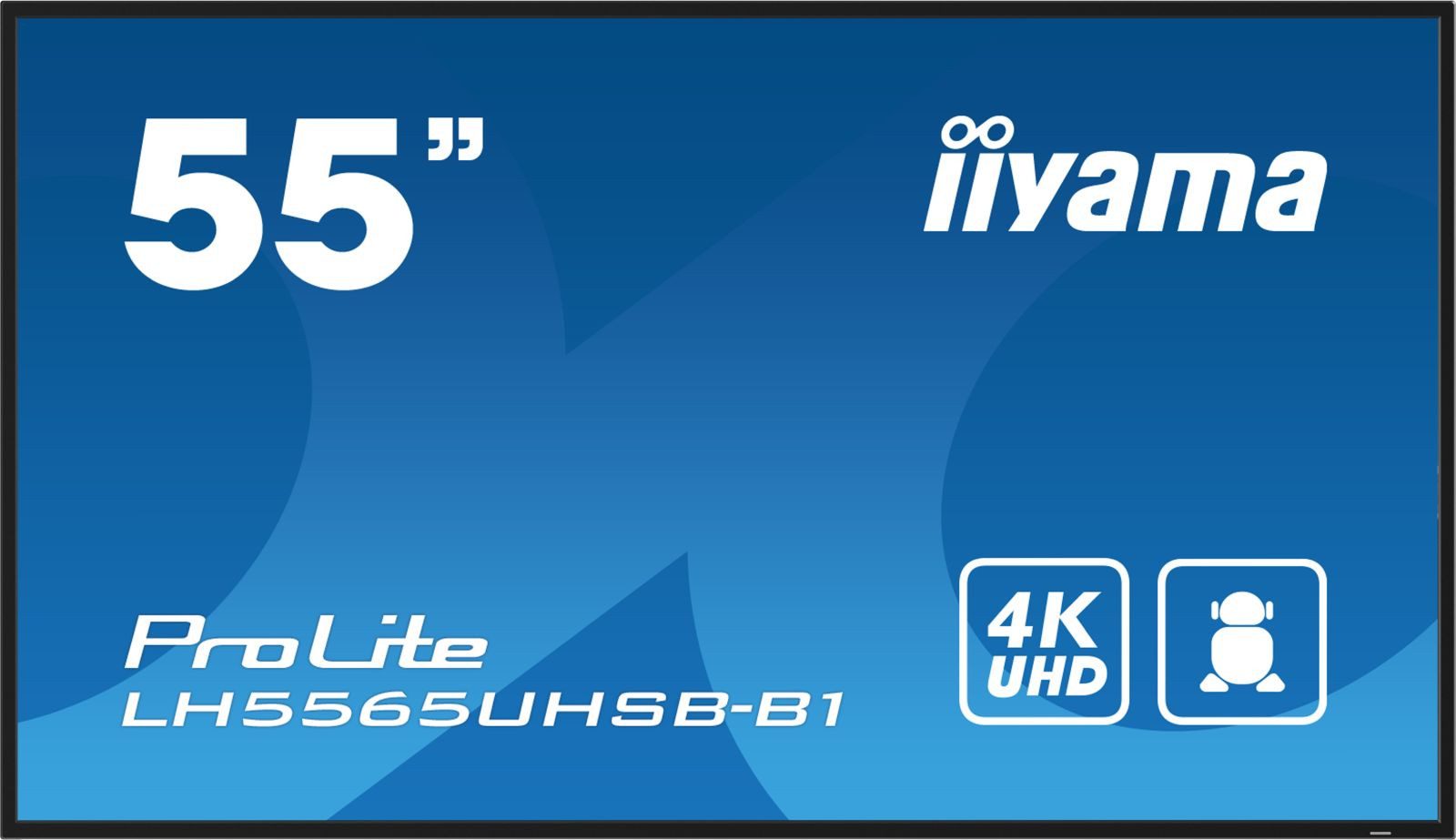 Iiyama DS LH5565UHSB 139cm IPS 24/7 55/3840x2160/DP/2xHDMI/2xUSB 2.0 TFT-Monitor (3840 x 2160 px, 4K Ultra HD, 8 ms Reaktionszeit, IPS, Wi-Fi, Колонки, HDCP)
