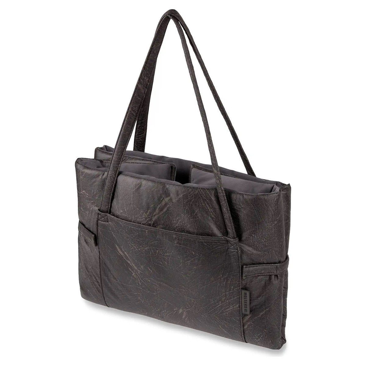 Wolters Tierkissen Vintage Reisebett in Taschenform grau