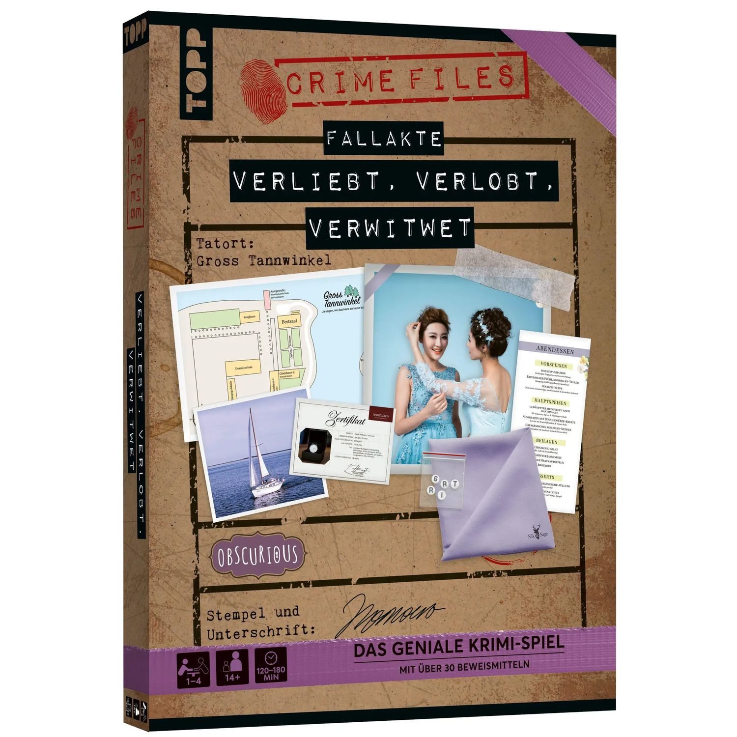 frechverlag Spiel Crime Files - Fallakte: Verliebt, verlobt, verwitwet