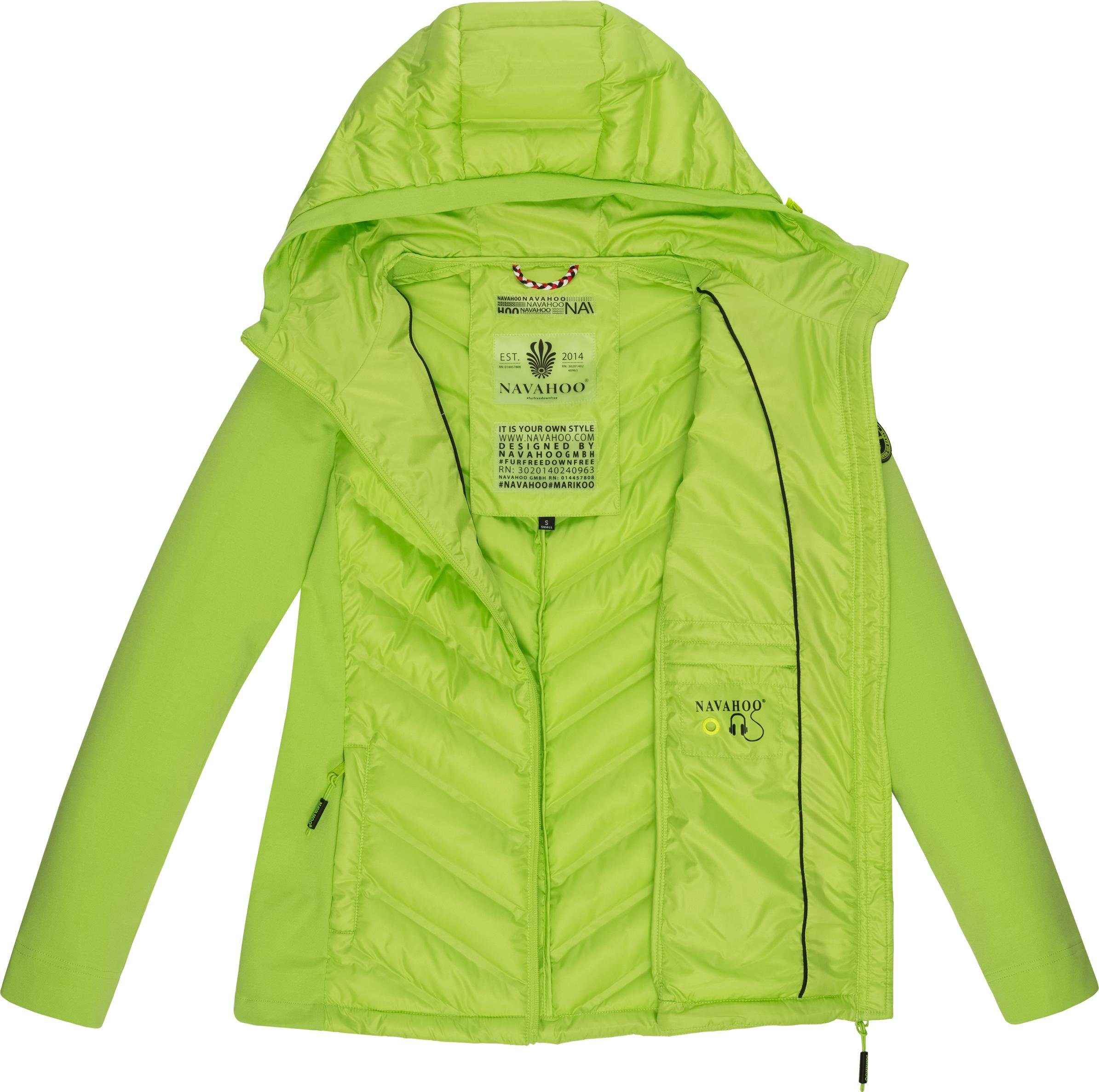 Kapuze Outdoorjacke apfelgrün Navahoo Übergangsjacke Mit Nimm Mich stylische mit