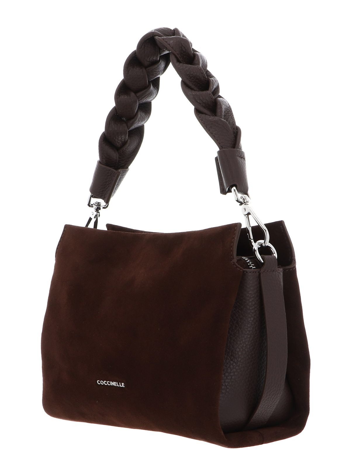 COCCINELLE Handtasche Handbag Suede Grainy Leather, aus echtem Rindsleder