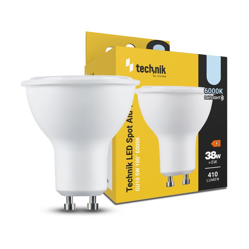 Modee Smart Lighting 7 Watt GU10 LED Leuchtmittel Leuchte LED Spot LED-Leuchtmittel,  GU10, Kaltweiß, Einbaustrahler Einbauspot 7W 230V Kaltlicht 6000K  Beleuchtung für Ihren Alltag