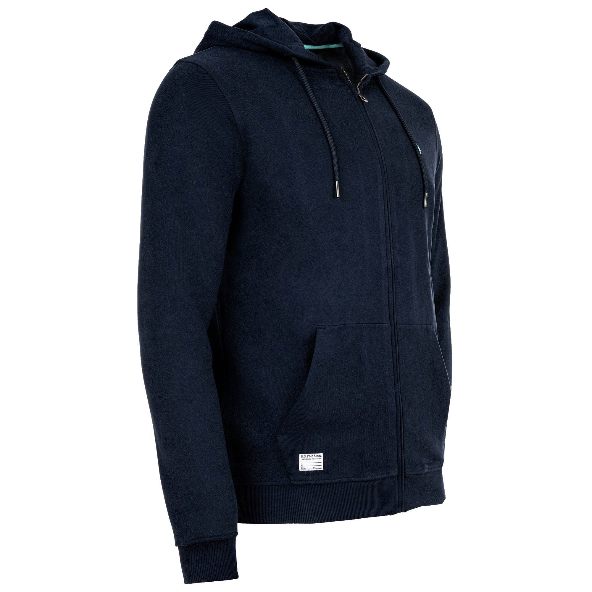 U.S. Polo Assn. Sweatshirt Herren Sweatjacke 1er Pack Baumwolle (Packung, 1er Pack)