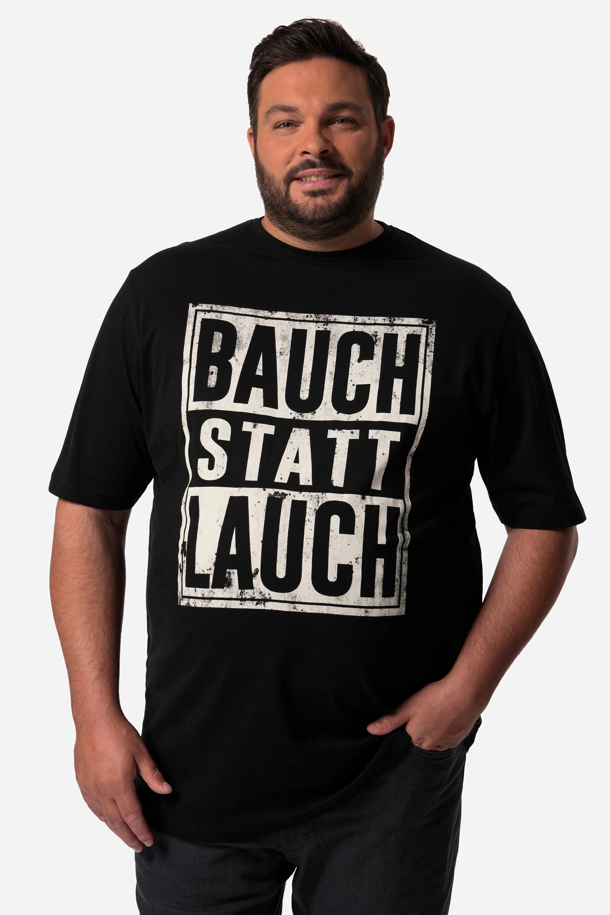 Men Plus T-Shirt T-Shirt Halbarm Bauch