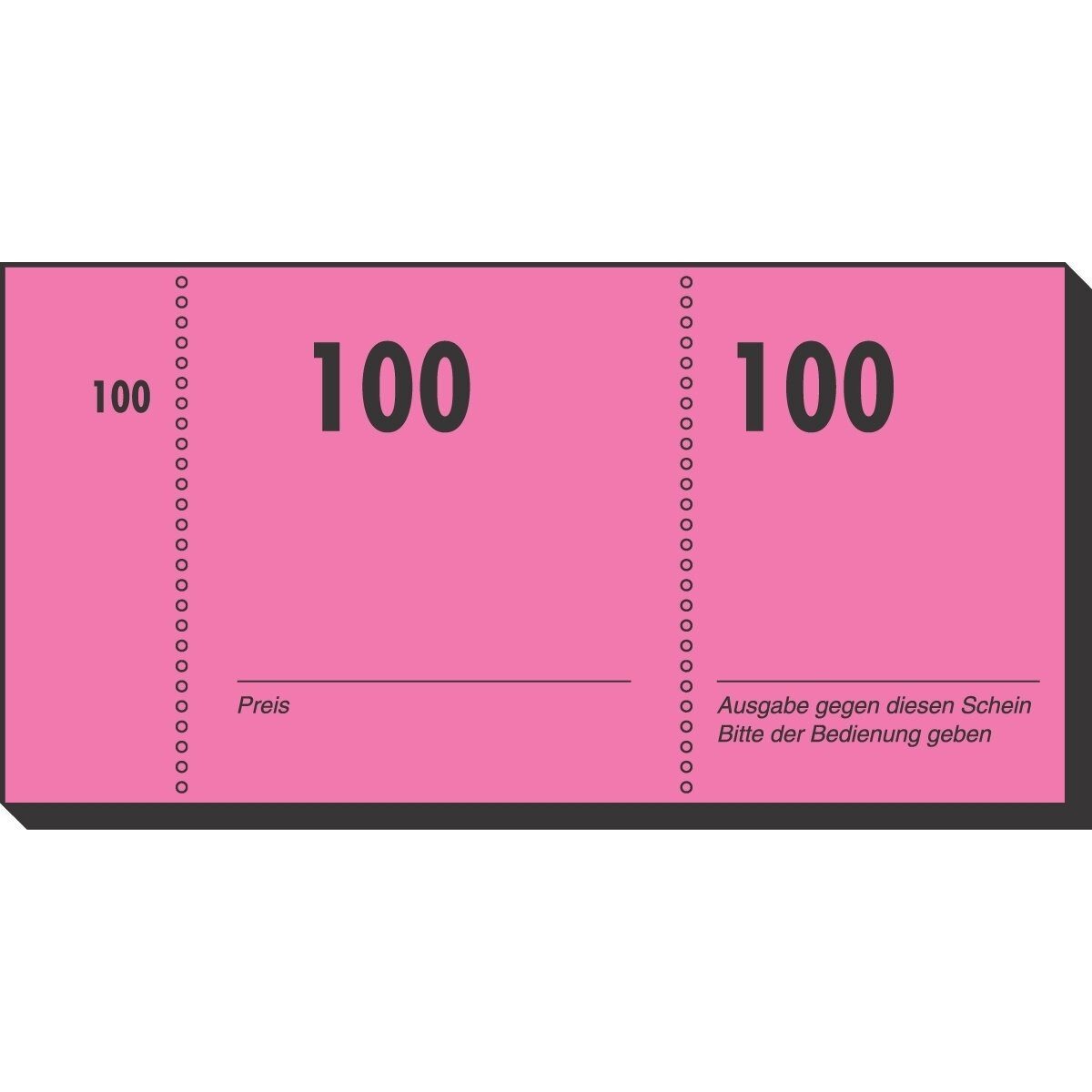 Sigel Formularblock Nummernblock 105x50mm 1-100 VE=100 Blatt farbig sortiert – Bild 4 von 5