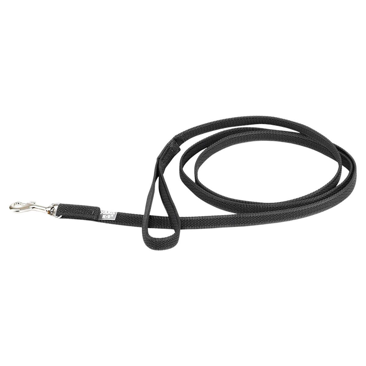 Julius-K9 Hundeleine Leine Super Grip mit Handschlaufe schwarz/grau