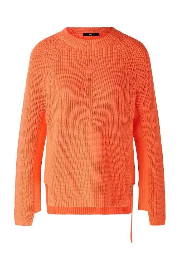 Strickpullover Oui coral hot