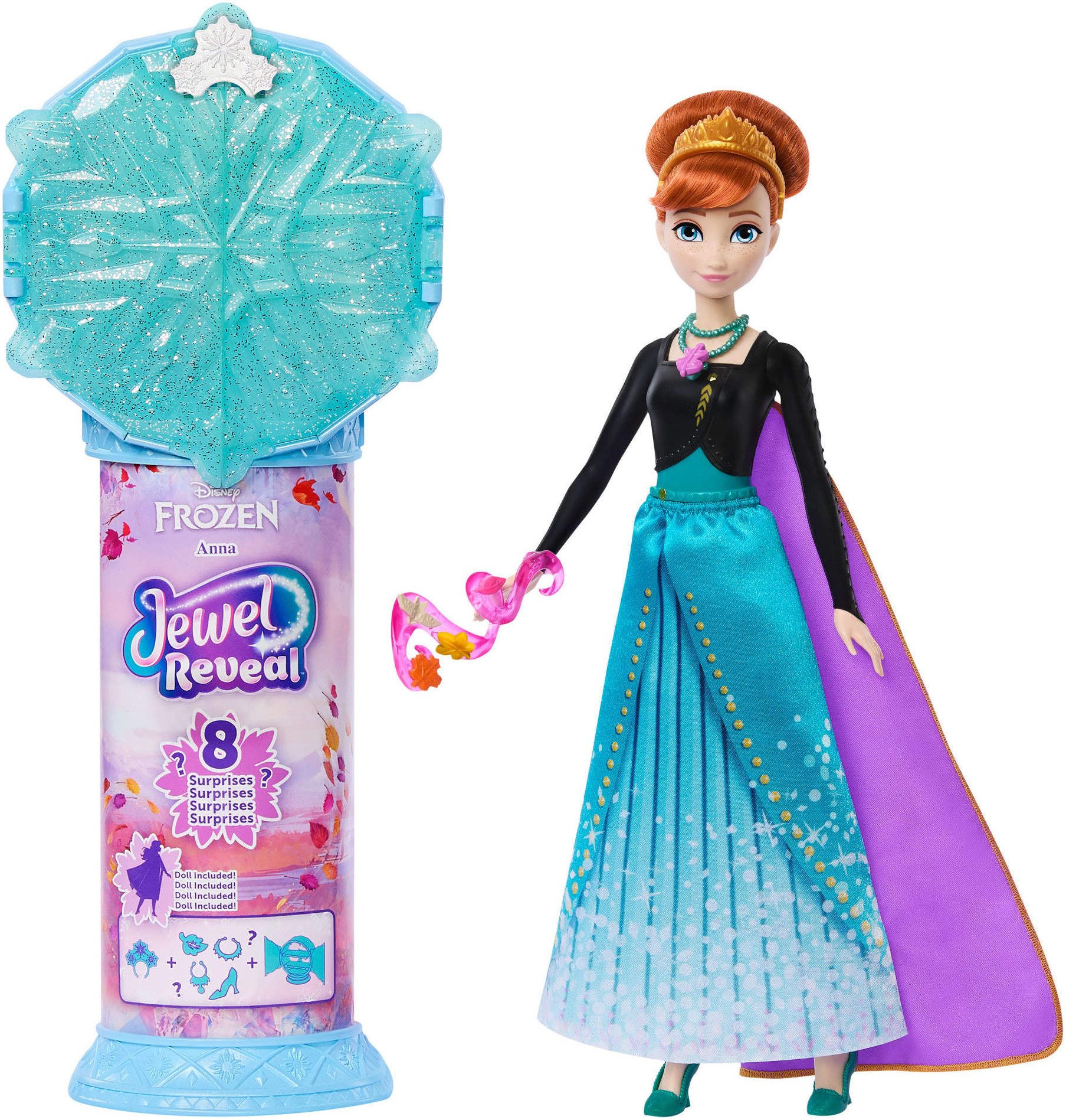 Mattel® Anziehpuppe Disney Die Eiskönigin, Juwel Reveal Anna