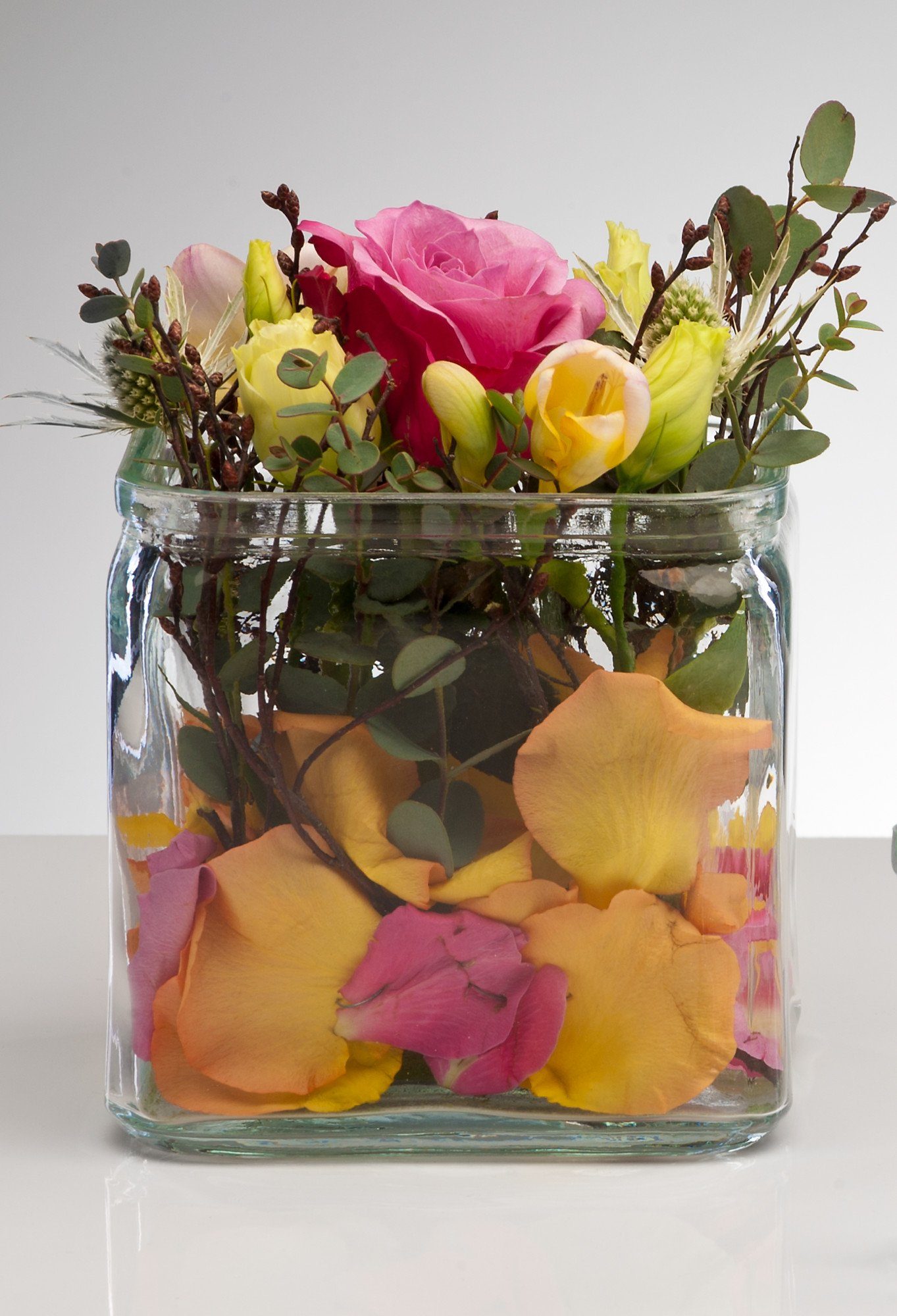 Sandra Rich Dekovase Glasvase Rustic klar eckig von Sandra Rich günstig online kaufen