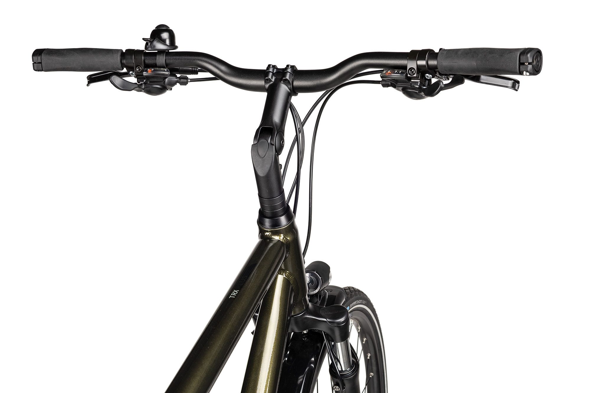 2R Manufaktur Trekkingrad TRX Plus, 24 Gang Shimano Acera RD-M3020 8-fach Schaltwerk, Kettenschaltung, hydraulische Scheibenbremse grün