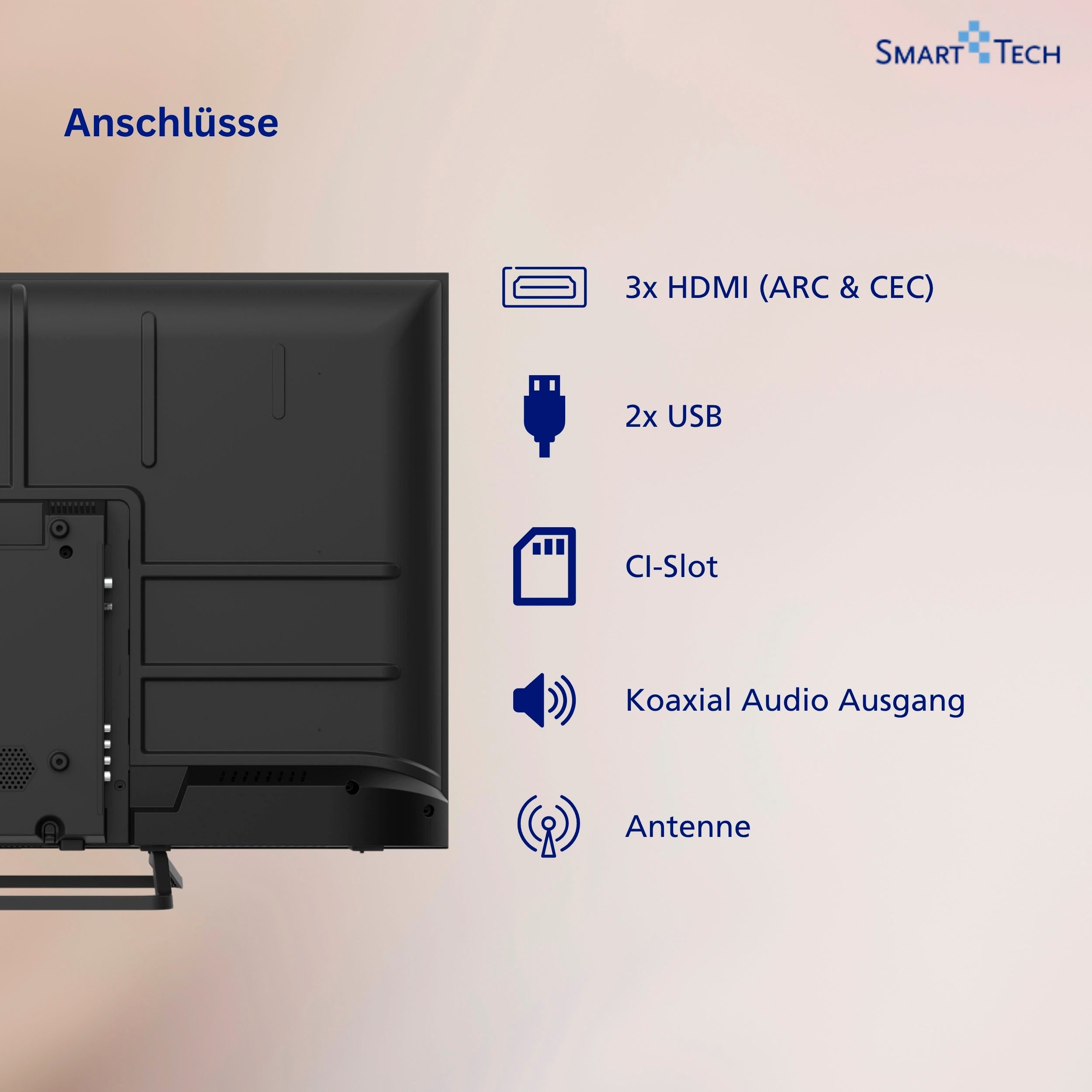 Smart Tech 40FN01V3 DLED-Fernseher (101 cm/40 Zoll, Full HD) – Bild 3 von 5