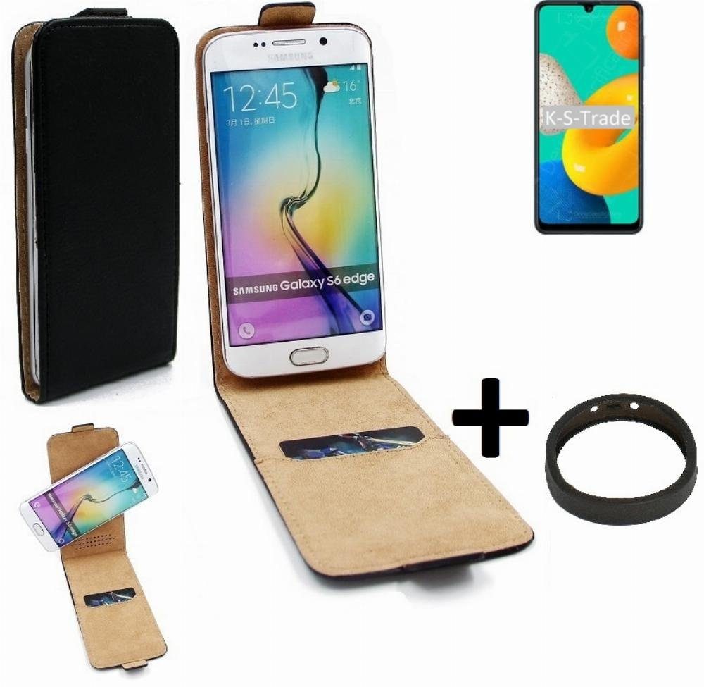 K-S-Trade Handyhülle für Samsung Galaxy M32, TOP SET Handyhülle 360° Flipstyle Schutzhülle Smartphone Tasche