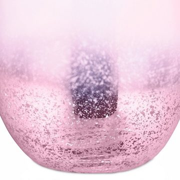 relaxdays Weinglas Weingläser ohne Stiel 2er Set rosa, Glas