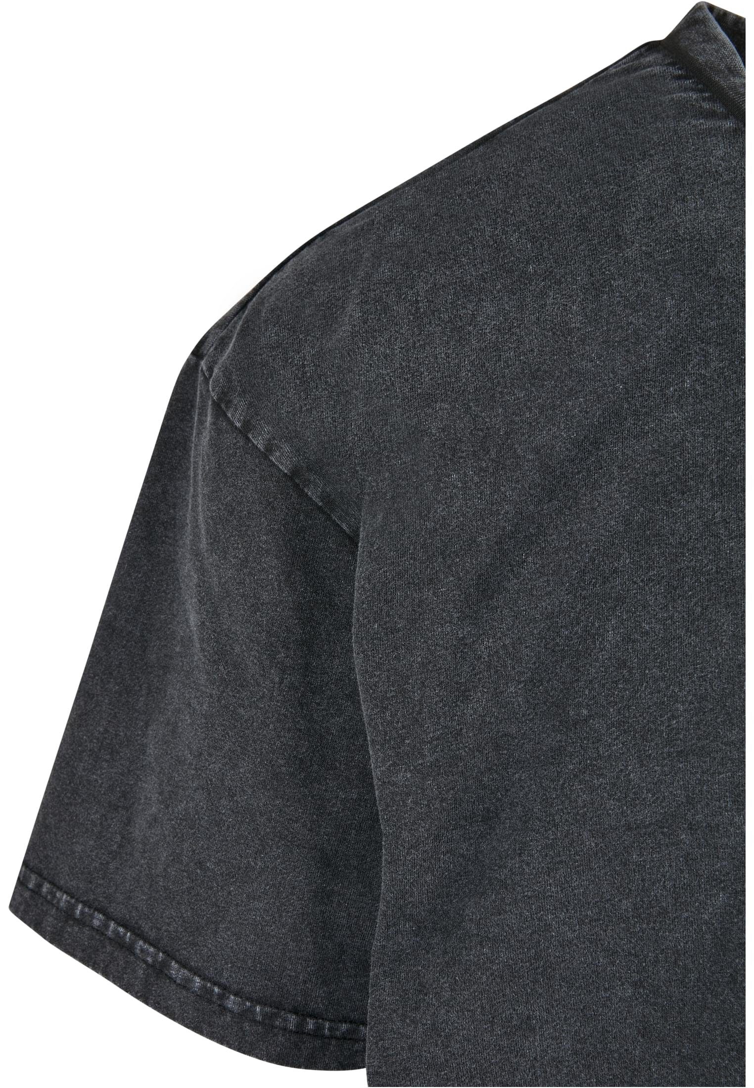 Embroidery Kurzarmshirt Tee Oversized Herren black CLASSICS URBAN (1-tlg) Small