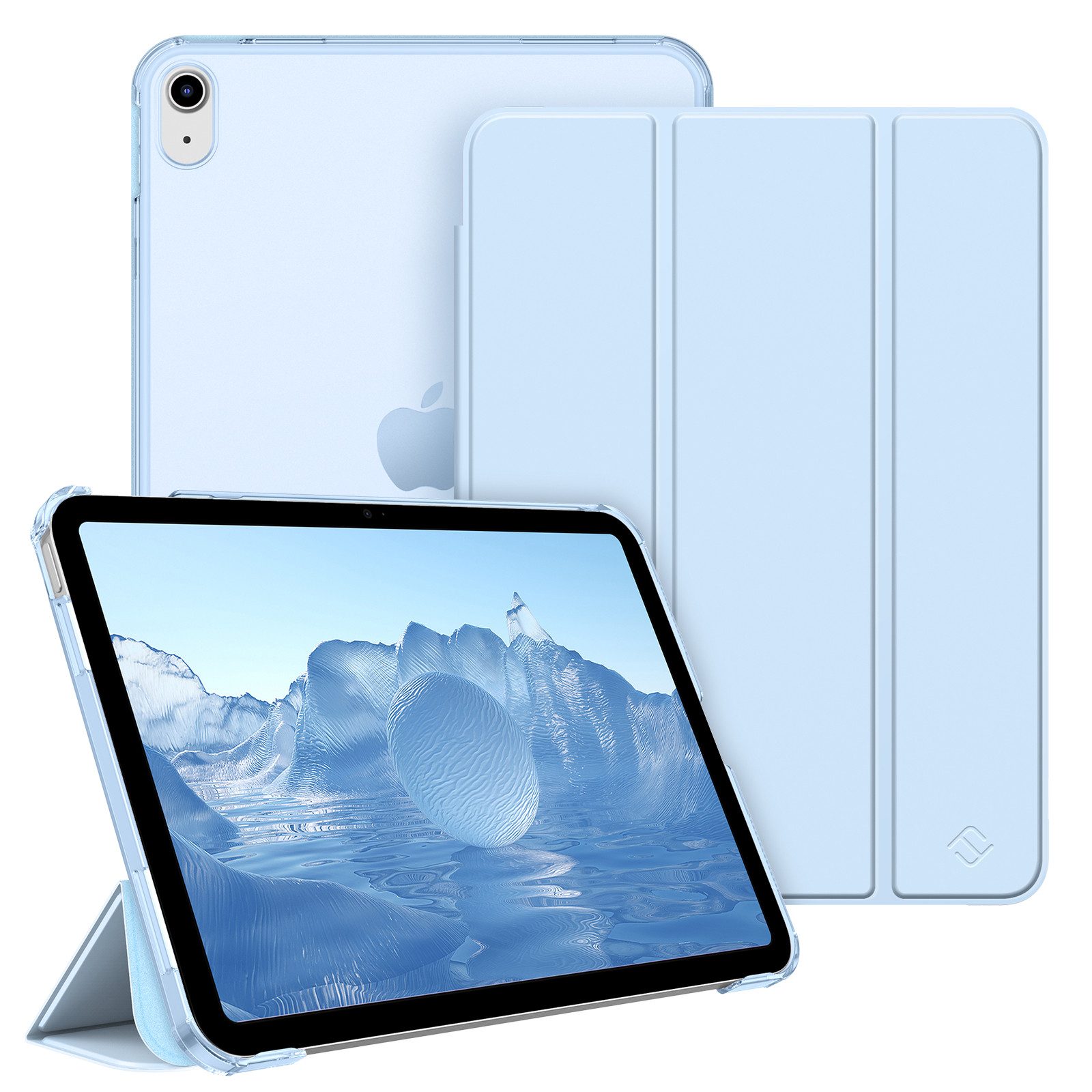 Fintie Tablet-Hülle für iPad 11. Generation 2025 (A16) 11 Zoll, iPad 10. Generation 2022 10.9 Zoll, Ultradünn Case mit transparenter Rückseite Abdeckung, Auto Schlaf/Wach