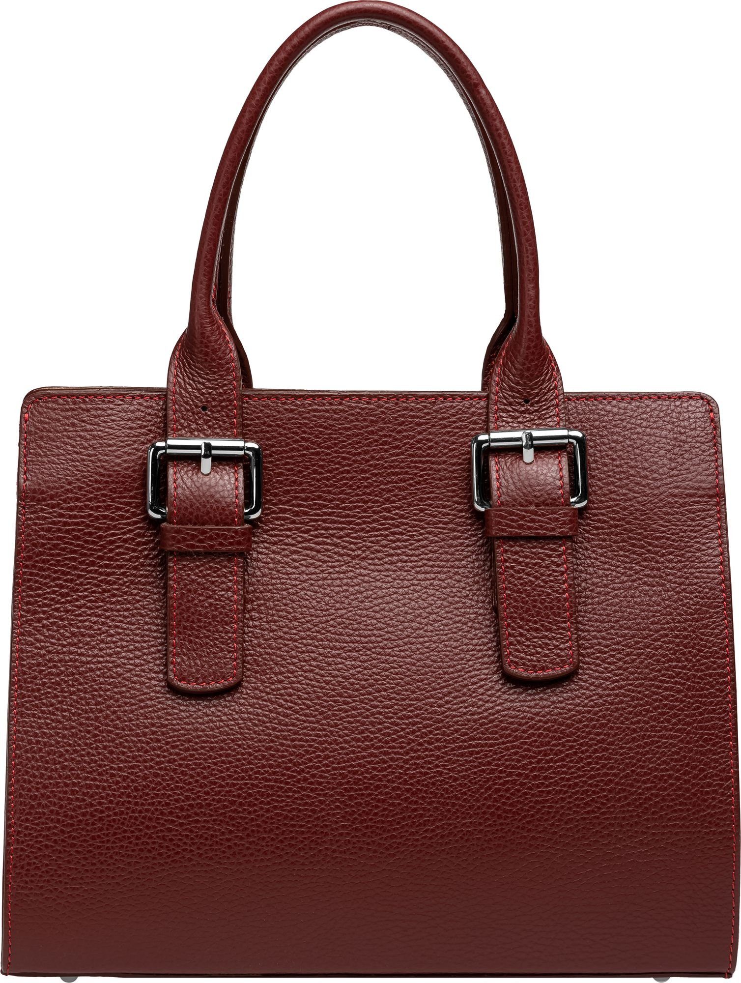 Caspar Henkeltasche TL807 klassisch elegante Damen Leder Handtasche