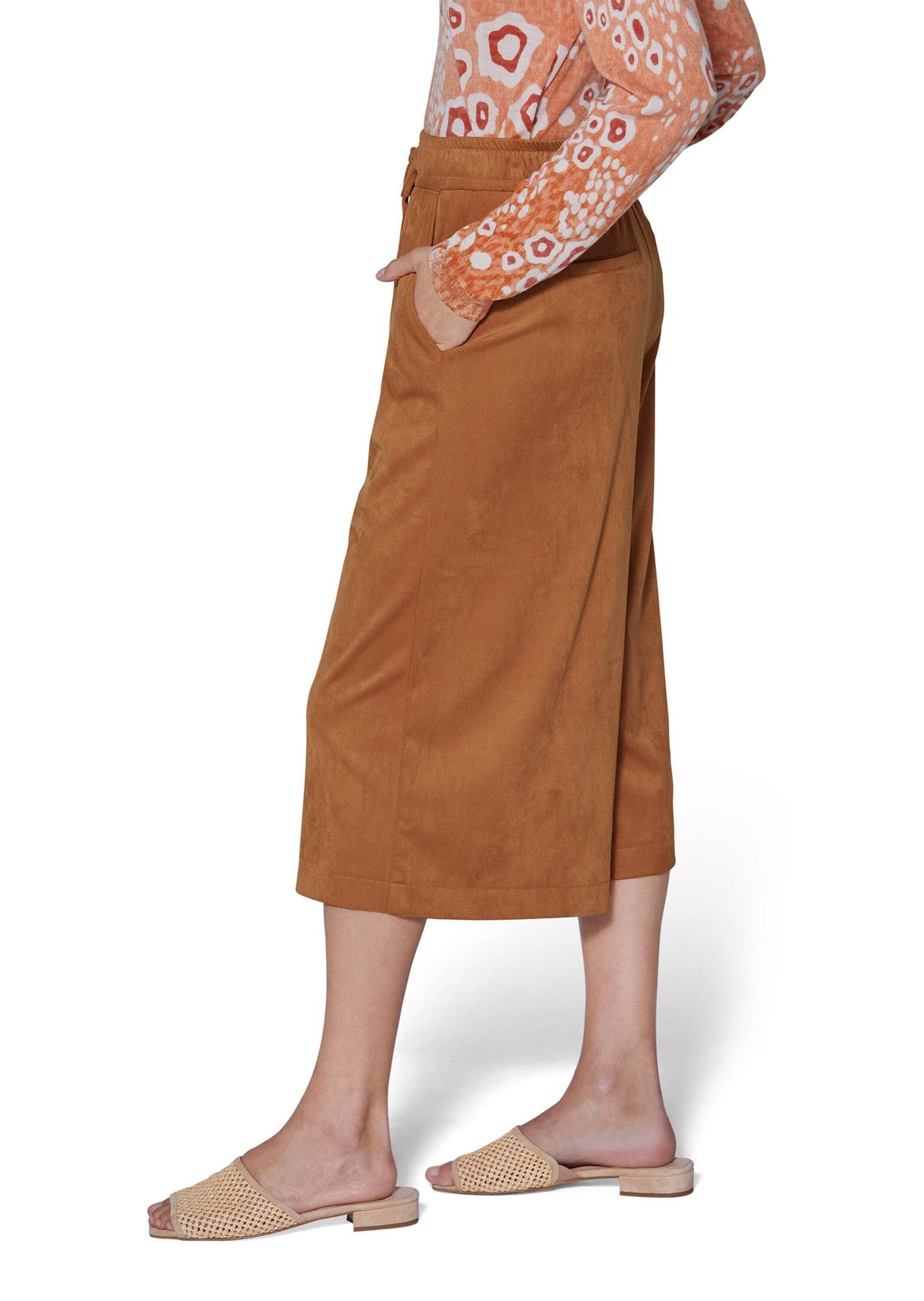 MADELEINE Culotte Weite Velourshose