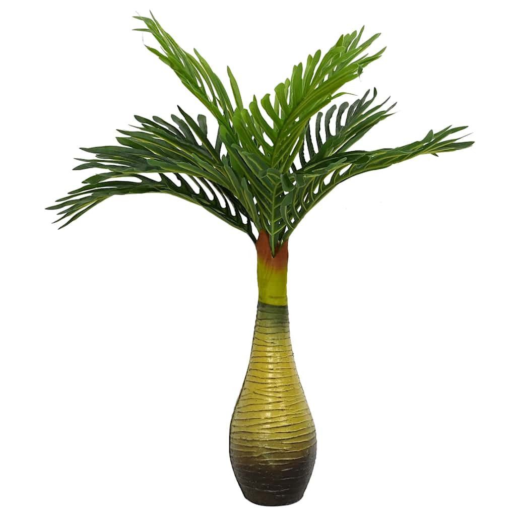 Künstliche Zimmerpflanze Palme Künstlich 9 Blätter günstig online kaufen