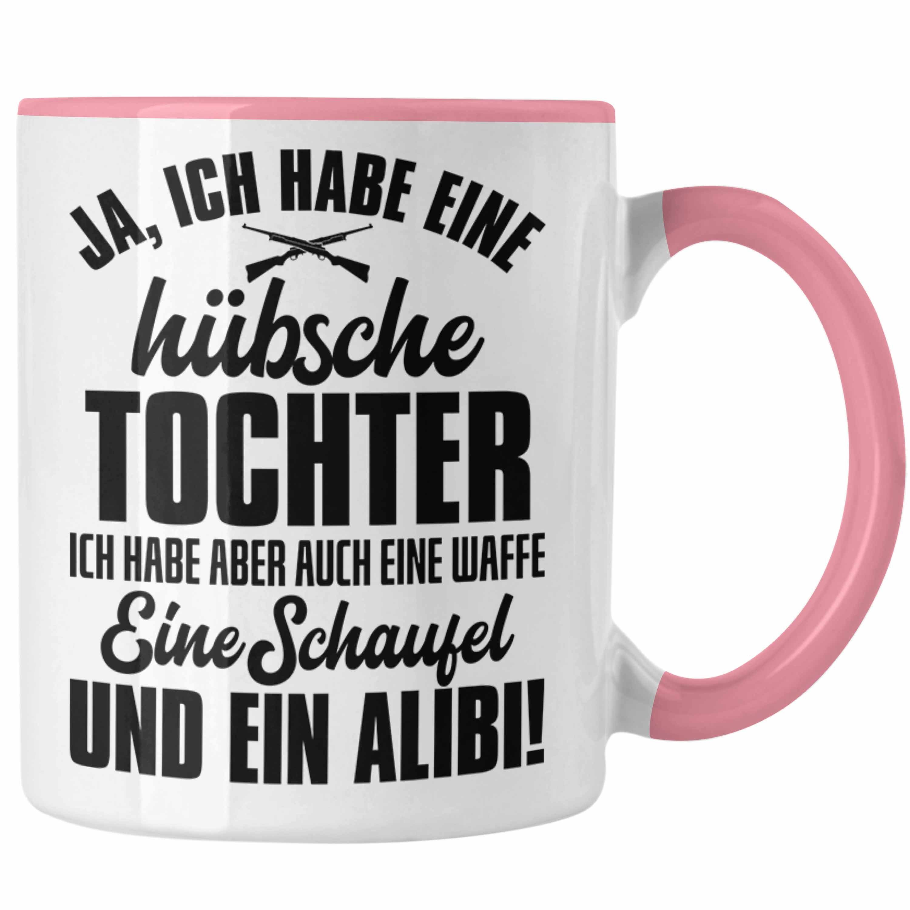 Tochter Kaffeetasse für Tasse Tasse Trendation Tochter Geschenk Geschenkidee Rosa Hübsche von Vater - Papa Trendation