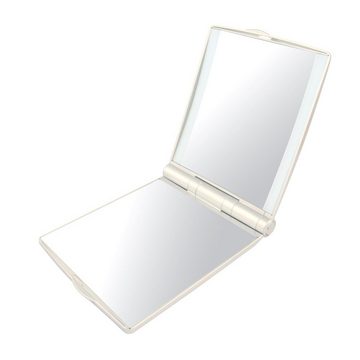 Camry Taschenspiegel CR 2162 w, mit LED Licht, klappbar, Kosmetikspiegel, Perlweiß
