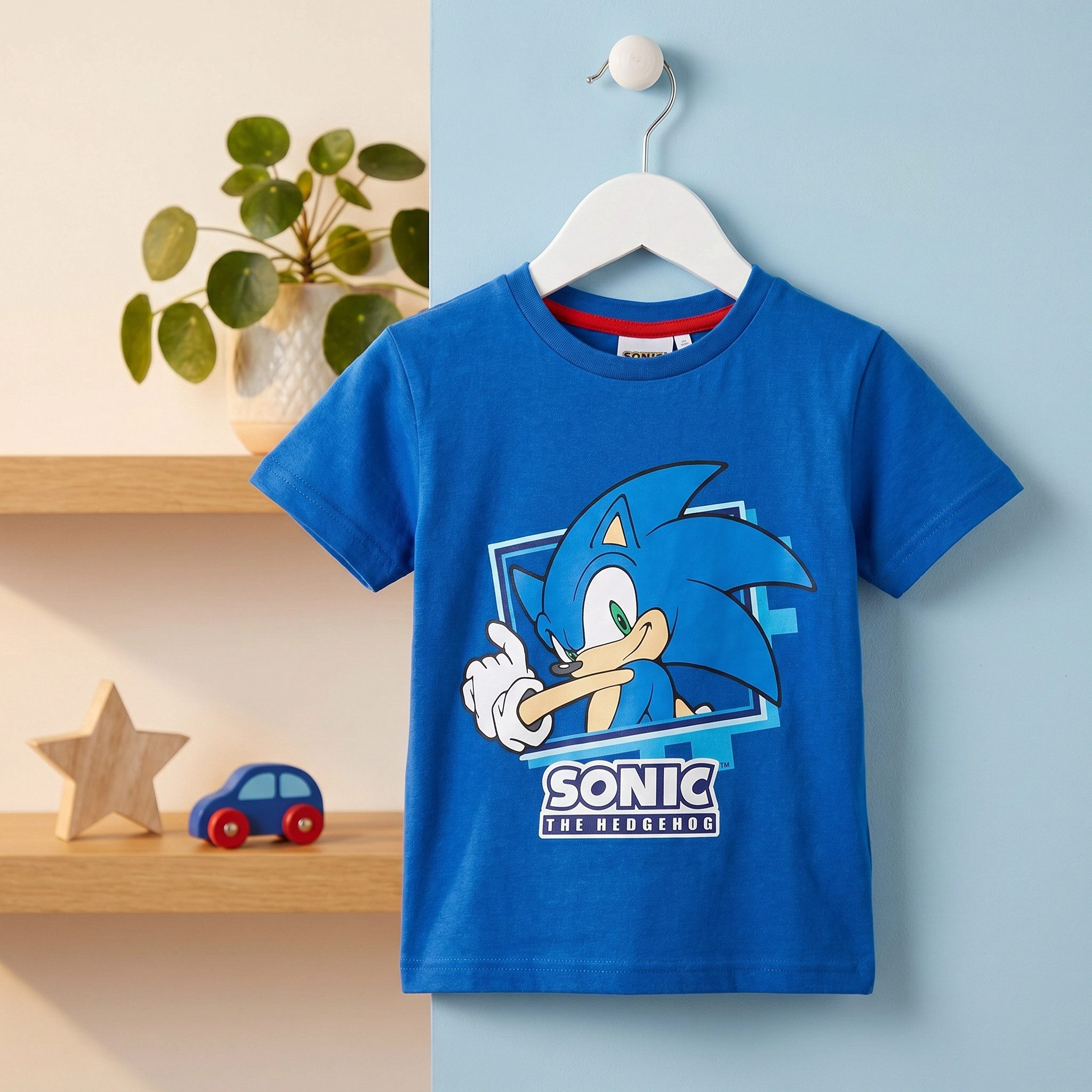 Sonic The Hedgehog Print-Shirt Sonic The Hedgehog Kinder Junge kurzarm T-Shirt Shirt Gr. 98 bis 128 - 100% Baumwolle