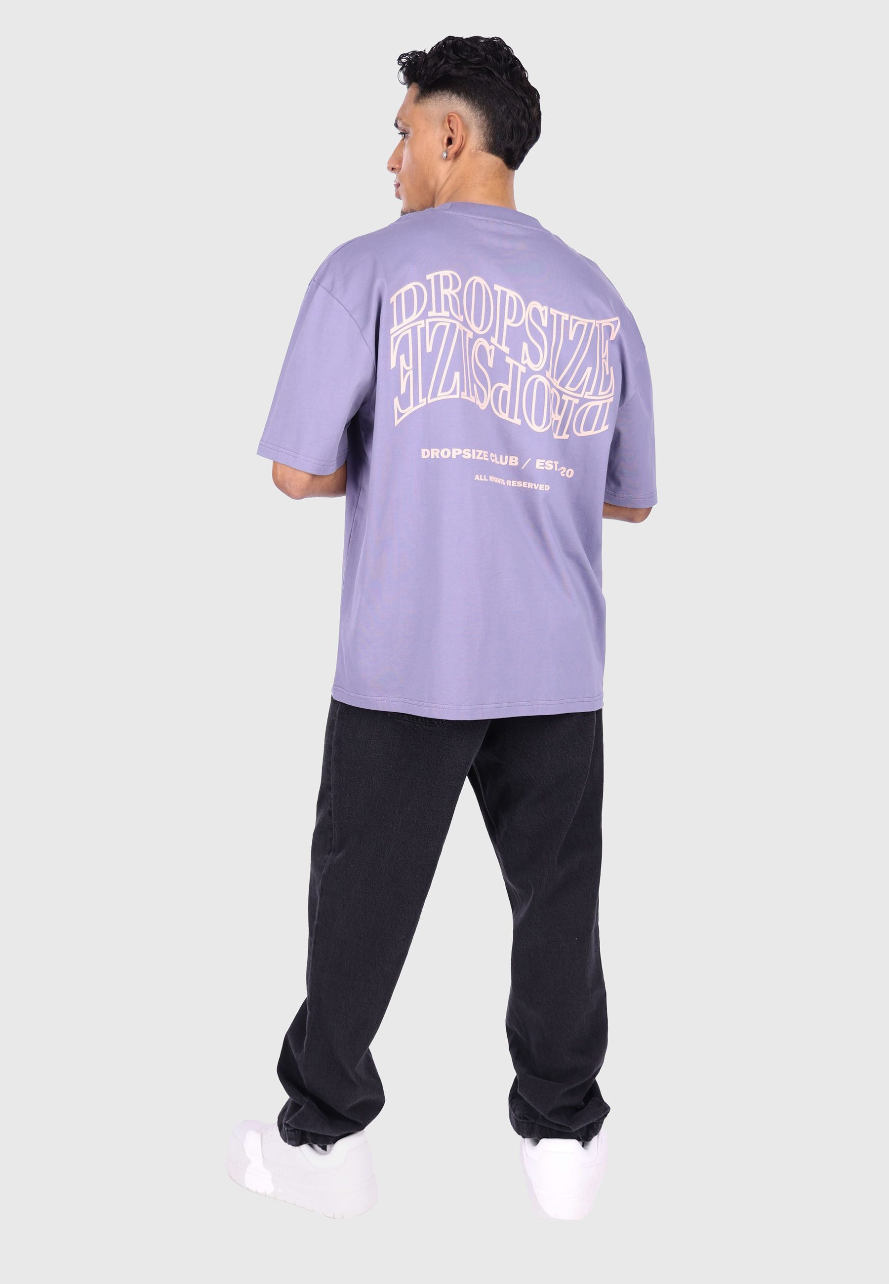 Dropsize T-Shirt Dropsize HEAVY OVERSIZE MIRRORED LOGO T-SHIRT (1-tlg)