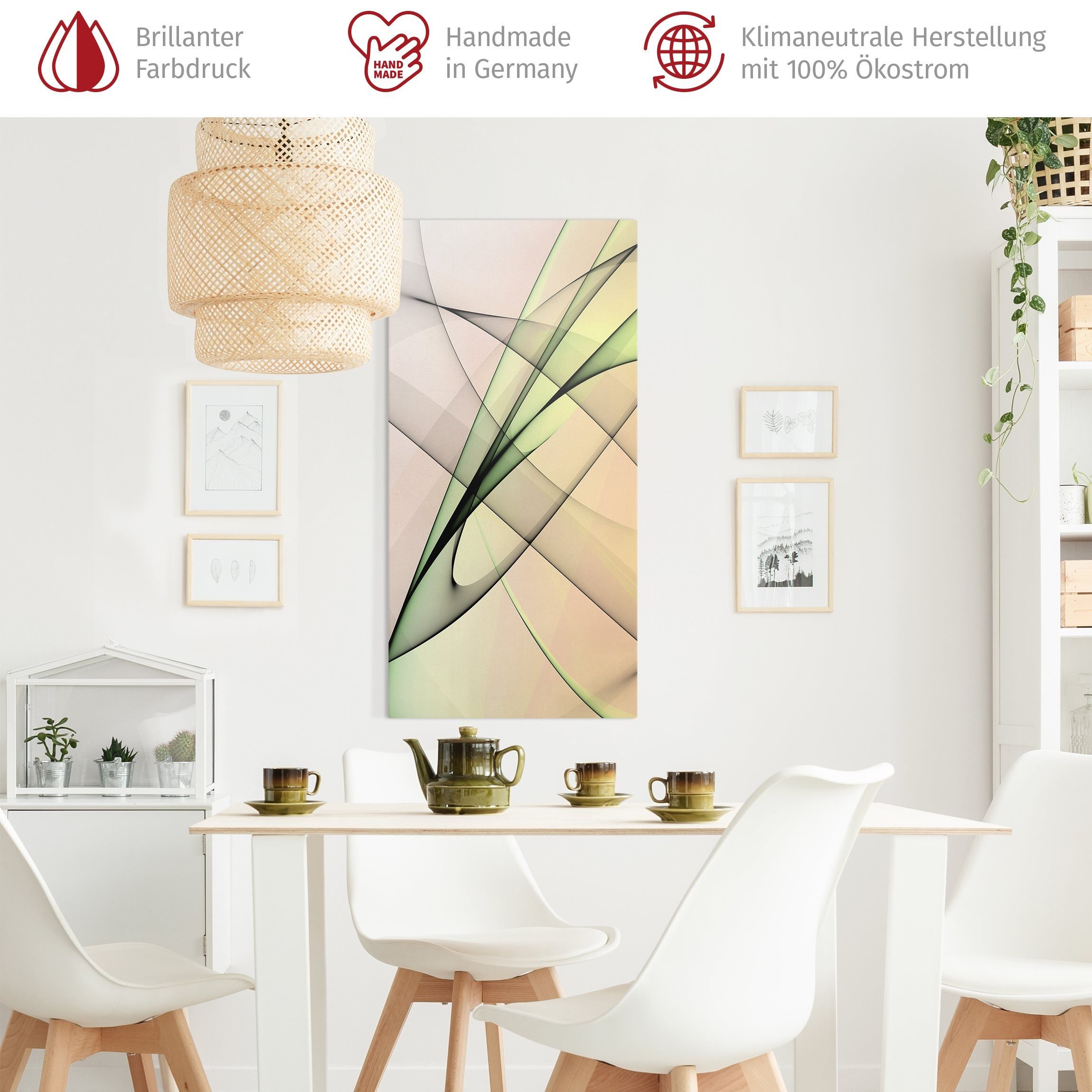 Bilderdepot24 Leinwandbild Abstrakt Modern Inspiration braun Bild auf Leinwand Groß XXL, Abstrakt, Wohnzimmer Schlafzimmer Küche Flur Wandbild Kunstdruck Wanddeko Druck